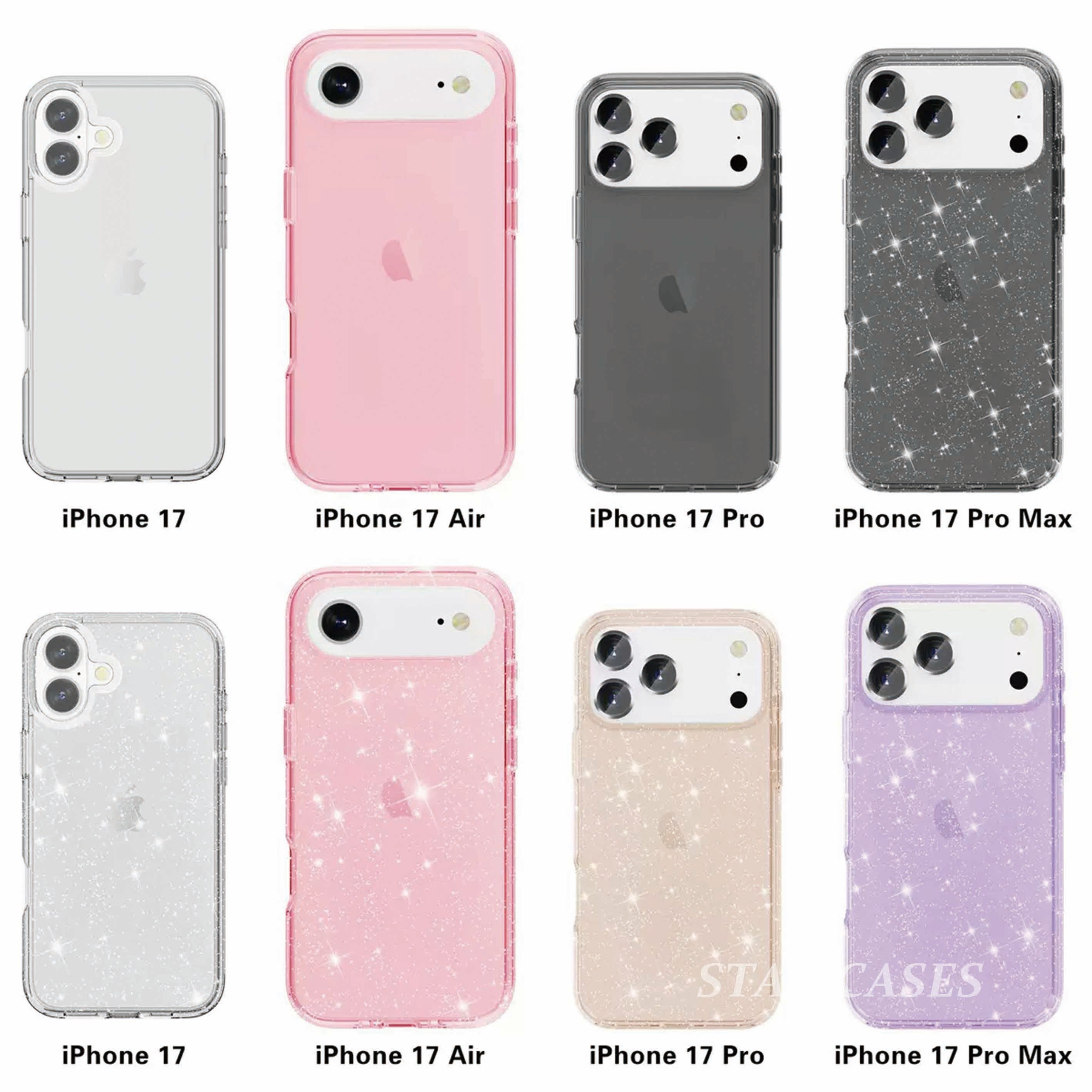 iPhone 17 Pro Max Terminator Sparkling Hard Clear Case
