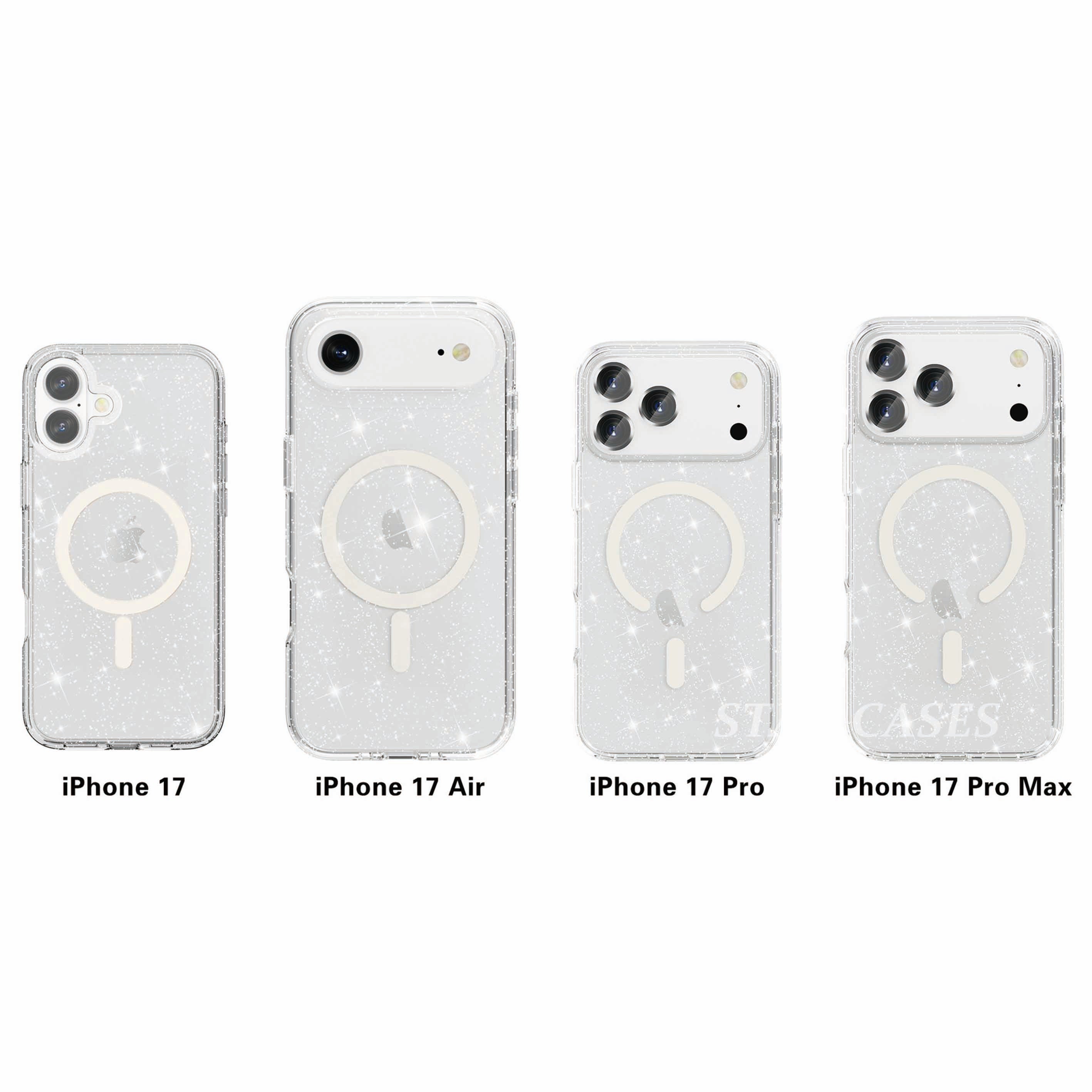 iPhone 17 Air Terminator Magsafe Glitters Hard Clear Case