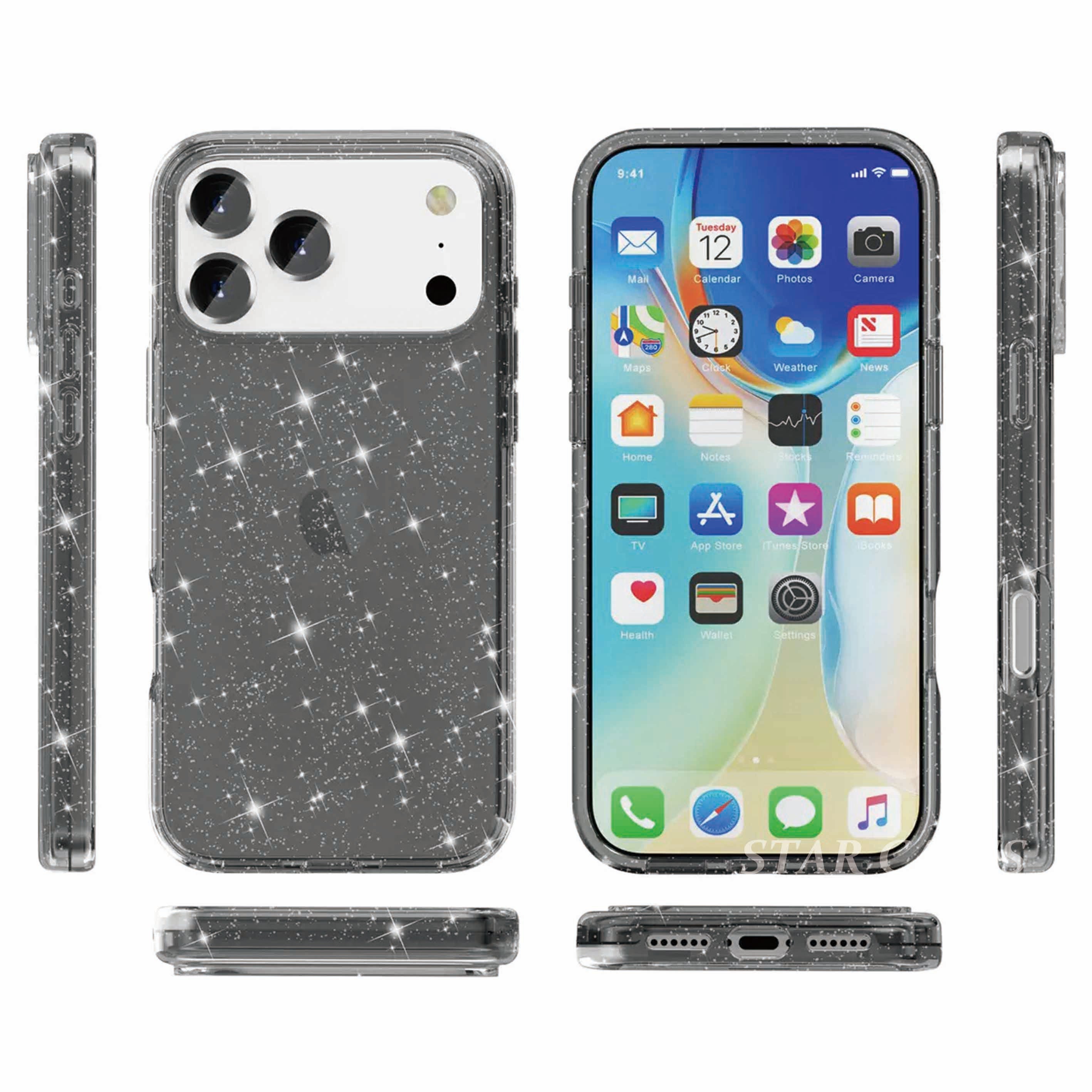 iPhone 17 Terminator Sparkling Hard Clear Case